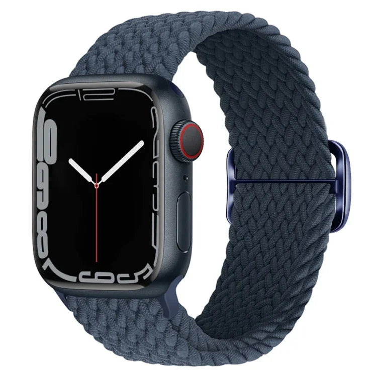バックル付きナイロン編み時計バンド、Apple Watch シリーズ 8&7 41mm / SE 2&6&SE&5&4 40mm / 3&2&1 38mm 用、Apple Watch シリーズ 8&7 41mm / SE 2 用