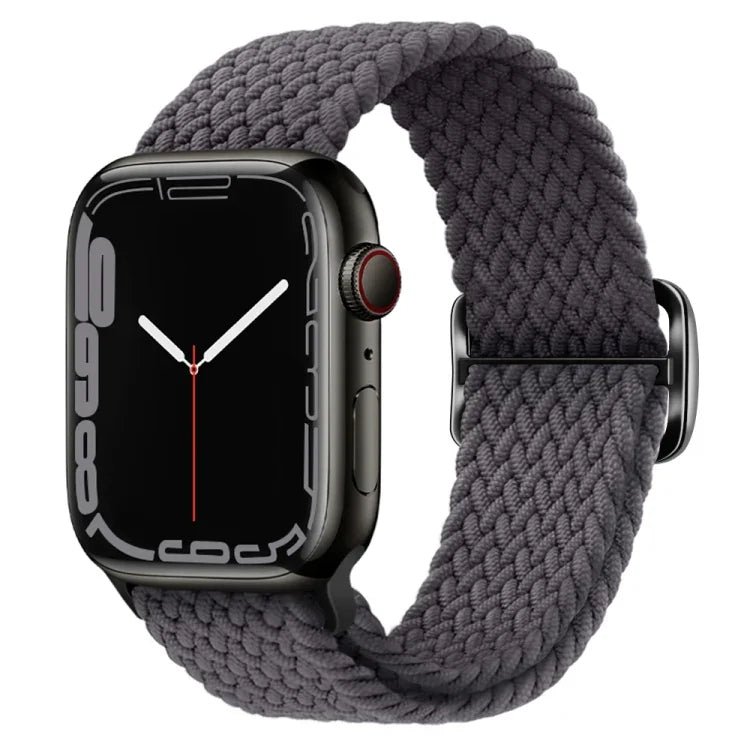 バックル付きナイロン編み時計バンド、Apple Watch シリーズ 8&7 41mm / SE 2&6&SE&5&4 40mm / 3&2&1 38mm 用、Apple Watch シリーズ 8&7 41mm / SE 2 用