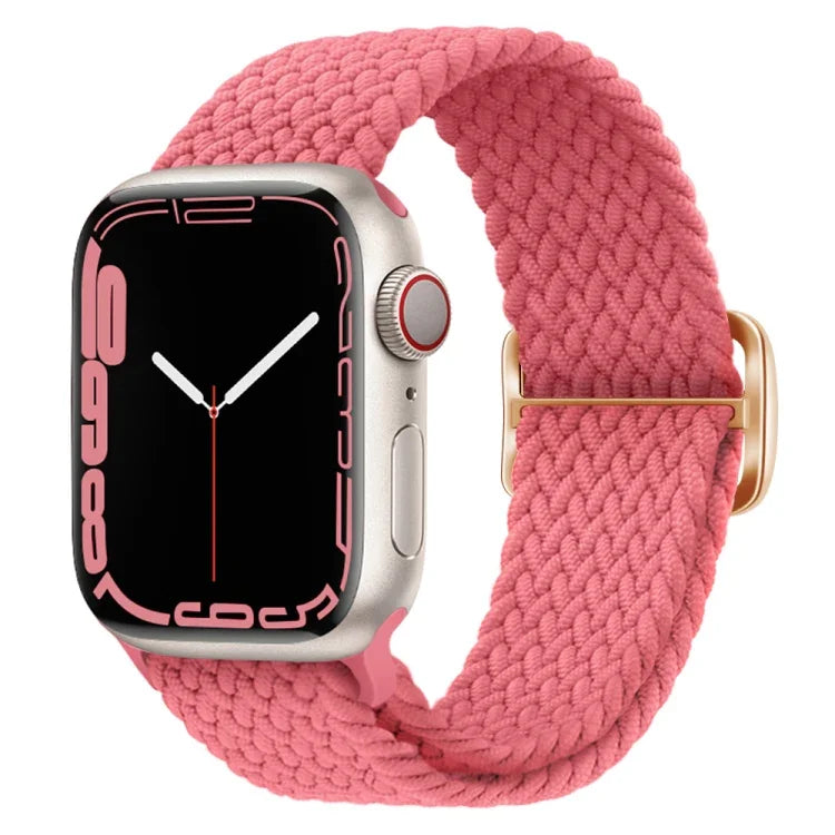 バックル付きナイロン編み時計バンド、Apple Watch シリーズ 8&7 41mm / SE 2&6&SE&5&4 40mm / 3&2&1 38mm 用、Apple Watch シリーズ 8&7 41mm / SE 2 用