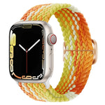 バックル付きナイロン編み時計バンド、Apple Watch シリーズ 8&7 41mm / SE 2&6&SE&5&4 40mm / 3&2&1 38mm 用、Apple Watch シリーズ 8&7 41mm / SE 2 用