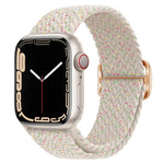 バックル付きナイロン編み時計バンド、Apple Watch シリーズ 8&7 41mm / SE 2&6&SE&5&4 40mm / 3&2&1 38mm 用、Apple Watch シリーズ 8&7 41mm / SE 2 用