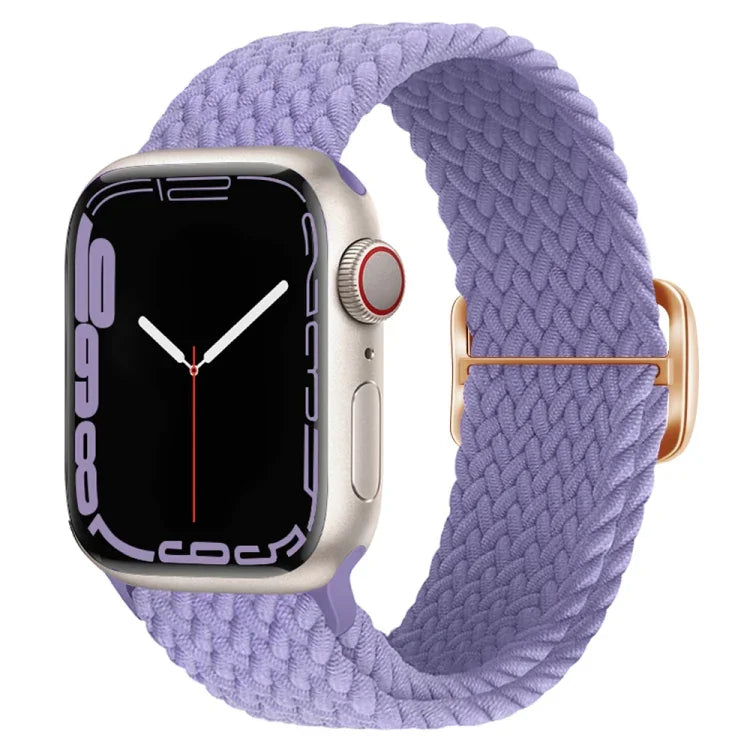 バックル付きナイロン編み時計バンド、Apple Watch シリーズ 8&7 41mm / SE 2&6&SE&5&4 40mm / 3&2&1 38mm 用、Apple Watch シリーズ 8&7 41mm / SE 2 用