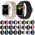 バックル付きナイロン編み時計バンド、Apple Watch シリーズ 8&7 41mm / SE 2&6&SE&5&4 40mm / 3&2&1 38mm 用、Apple Watch シリーズ 8&7 41mm / SE 2 用