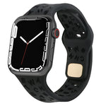 英字シリコン時計バンド、Apple Watch Ultra 49mm / シリーズ 8&7 45mm / SE 2&6&SE&5&4 44mm / 3&2&1 42mm 用、Apple Watch シリーズ 8&7 41mm / SE 2&6&SE&5&4 40mm / 3&2&1 38mm 用