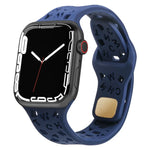 英字シリコン時計バンド、Apple Watch Ultra 49mm / シリーズ 8&7 45mm / SE 2&6&SE&5&4 44mm / 3&2&1 42mm 用、Apple Watch シリーズ 8&7 41mm / SE 2&6&SE&5&4 40mm / 3&2&1 38mm 用