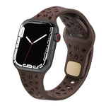 英字シリコン時計バンド、Apple Watch Ultra 49mm / シリーズ 8&7 45mm / SE 2&6&SE&5&4 44mm / 3&2&1 42mm 用、Apple Watch シリーズ 8&7 41mm / SE 2&6&SE&5&4 40mm / 3&2&1 38mm 用