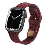 英字シリコン時計バンド、Apple Watch Ultra 49mm / シリーズ 8&7 45mm / SE 2&6&SE&5&4 44mm / 3&2&1 42mm 用、Apple Watch シリーズ 8&7 41mm / SE 2&6&SE&5&4 40mm / 3&2&1 38mm 用
