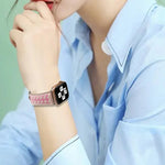 編み込み本革時計バンド、Apple Watch Ultra 49mm / シリーズ 8&7 45mm / SE 2&6&SE&5&4 44mm / 3&2&1 42mm 用、Apple Watch シリーズ 8&7 41mm / SE 2&6&SE&5&4 40mm / 3&2&1 38mm 用