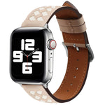編み込み本革時計バンド、Apple Watch Ultra 49mm / シリーズ 8&7 45mm / SE 2&6&SE&5&4 44mm / 3&2&1 42mm 用、Apple Watch シリーズ 8&7 41mm / SE 2&6&SE&5&4 40mm / 3&2&1 38mm 用