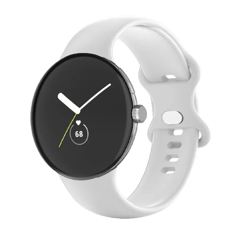 Google Pixel Watch 4 / 3 / 2 / 1 41mm 用 単色シリコンウォッチバンド メンズ レディース