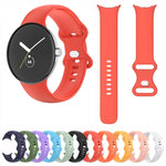 Google Pixel Watch 4 / 3 / 2 / 1 41mm 用 単色シリコンウォッチバンド メンズ レディース