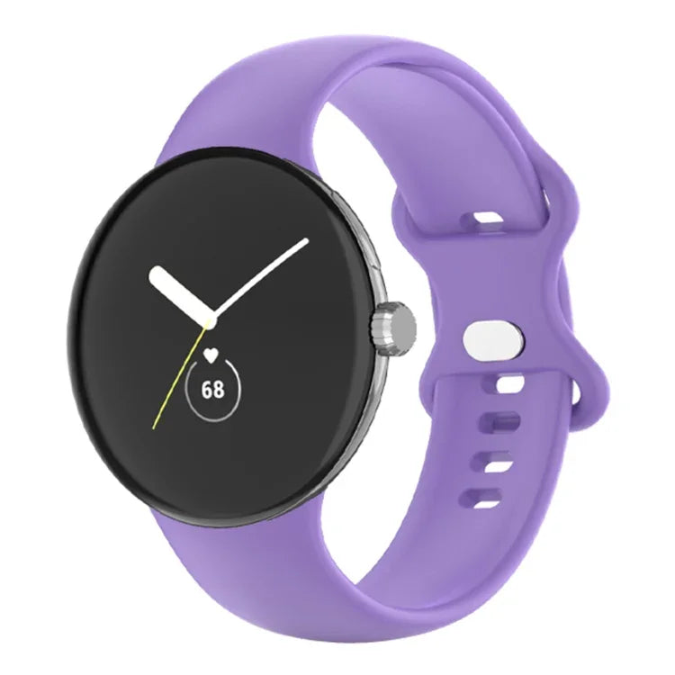 Google Pixel Watch 4 / 3 / 2 / 1 41mm 用 単色シリコンウォッチバンド メンズ レディース