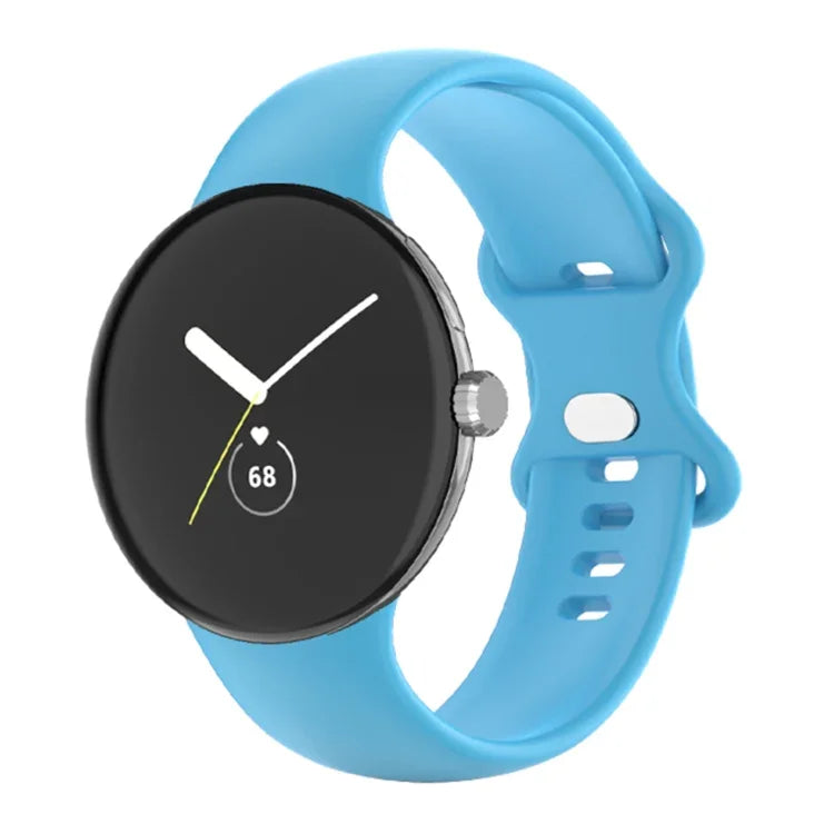 Google Pixel Watch 4 / 3 / 2 / 1 41mm 用 単色シリコンウォッチバンド メンズ レディース