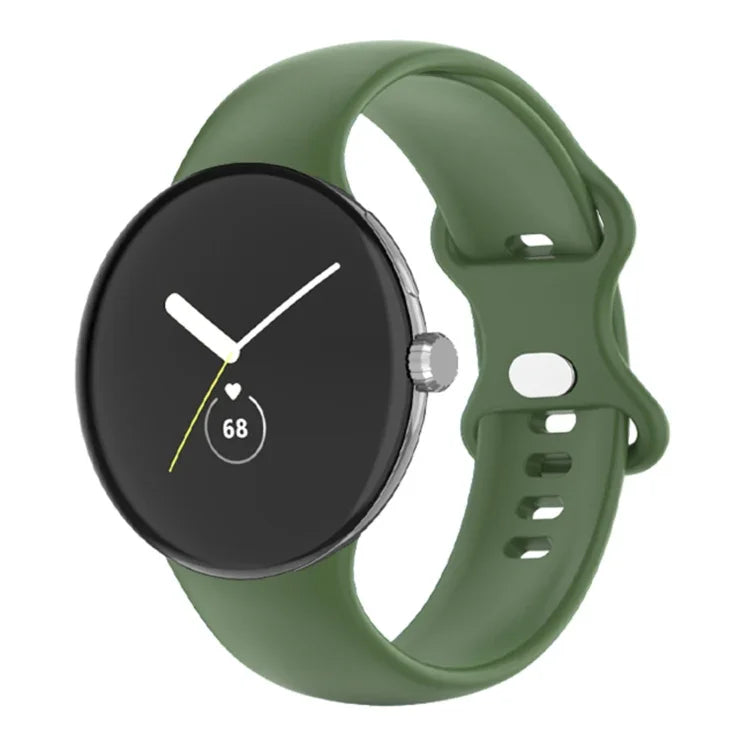 Google Pixel Watch 4 / 3 / 2 / 1 41mm 用 単色シリコンウォッチバンド メンズ レディース