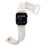 リバースバックルシリコンウォッチバンド Apple Watch Ultra 49mm / Series 8&7 45mm / SE 2&6&SE&5&4 44mm / 3&2&1 42mm用、Apple Watch Series 8&7 41mm / SE 2&6&SE&5&4 40mm / 3&2&1 38mm用