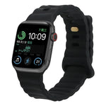 リバースバックルシリコンウォッチバンド Apple Watch Ultra 49mm / Series 8&7 45mm / SE 2&6&SE&5&4 44mm / 3&2&1 42mm用、Apple Watch Series 8&7 41mm / SE 2&6&SE&5&4 40mm / 3&2&1 38mm用