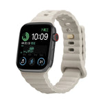 リバースバックルシリコンウォッチバンド Apple Watch Ultra 49mm / Series 8&7 45mm / SE 2&6&SE&5&4 44mm / 3&2&1 42mm用、Apple Watch Series 8&7 41mm / SE 2&6&SE&5&4 40mm / 3&2&1 38mm用