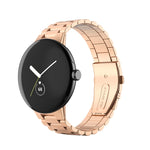 三連 ステンレススチール メタルウォッチバンド, Google Pixel Watch 4 / 3 / 2 / 1 41mm 用