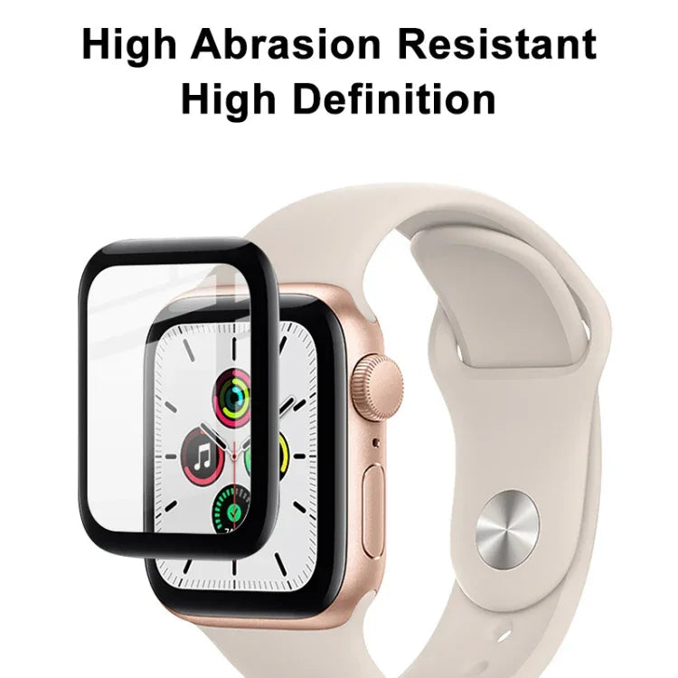 Apple Watch シリーズ 4/5/6/SE 1/2/3 44mm 用 IMAK プレキシグラス HD 時計保護フィルム、Apple Watch シリーズ 4/5/6/SE 1/2/3 40mm 用、Apple Watch シリーズ 4/5/6/SE 1/2/3 44mm 用、Apple Watch シリーズ 8 41mm 用、Apple Watch シリーズ 8 45mm 用