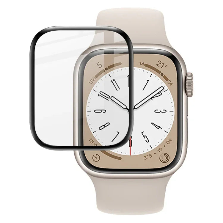 Apple Watch シリーズ 4/5/6/SE 1/2/3 44mm 用 IMAK プレキシグラス HD 時計保護フィルム、Apple Watch シリーズ 4/5/6/SE 1/2/3 40mm 用、Apple Watch シリーズ 4/5/6/SE 1/2/3 44mm 用、Apple Watch シリーズ 8 41mm 用、Apple Watch シリーズ 8 45mm 用
