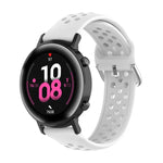 20mm クラスプ ソリッドカラー スポーツリストストラップウォッチバンド、Huawei Watch GT2 42MM用、Galaxy Watch Active2 / Active用