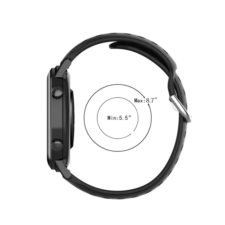 20mm クラスプ ソリッドカラー スポーツリストストラップウォッチバンド、Huawei Watch GT2 42MM用、Galaxy Watch Active2 / Active用