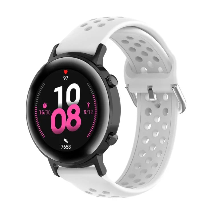 20mm クラスプ ソリッドカラー スポーツリストストラップウォッチバンド、Huawei Watch GT2 42MM用、Galaxy Watch Active2 / Active用