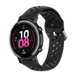 20mm クラスプ ソリッドカラー スポーツリストストラップウォッチバンド、Huawei Watch GT2 42MM用、Galaxy Watch Active2 / Active用
