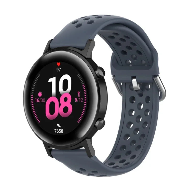 20mm クラスプ ソリッドカラー スポーツリストストラップウォッチバンド、Huawei Watch GT2 42MM用、Galaxy Watch Active2 / Active用