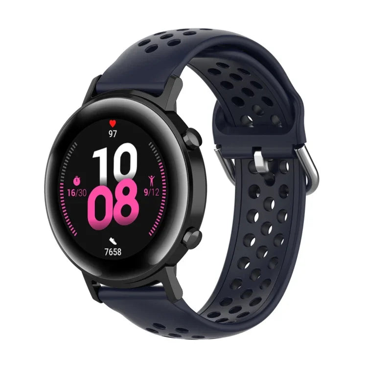 20mm クラスプ ソリッドカラー スポーツリストストラップウォッチバンド、Huawei Watch GT2 42MM用、Galaxy Watch Active2 / Active用