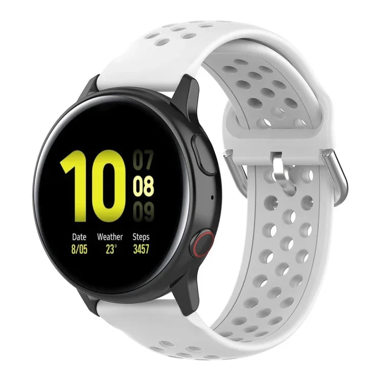 20mm クラスプ ソリッドカラー スポーツリストストラップウォッチバンド、Huawei Watch GT2 42MM用、Galaxy Watch Active2 / Active用