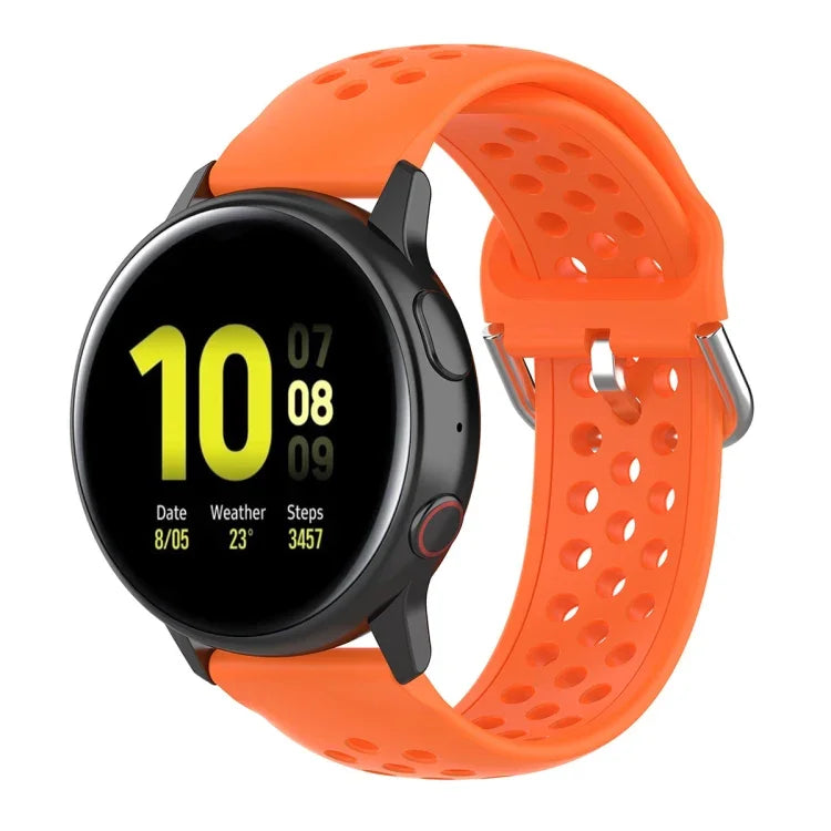 20mm クラスプ ソリッドカラー スポーツリストストラップウォッチバンド、Huawei Watch GT2 42MM用、Galaxy Watch Active2 / Active用
