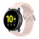 20mm クラスプ ソリッドカラー スポーツリストストラップウォッチバンド、Huawei Watch GT2 42MM用、Galaxy Watch Active2 / Active用