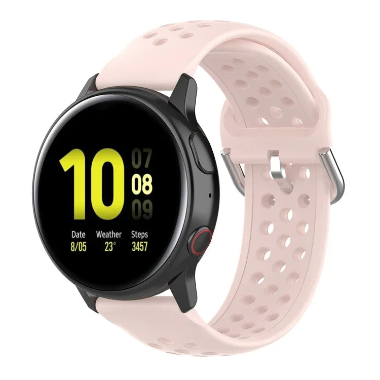 20mm クラスプ ソリッドカラー スポーツリストストラップウォッチバンド、Huawei Watch GT2 42MM用、Galaxy Watch Active2 / Active用