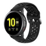 20mm クラスプ ソリッドカラー スポーツリストストラップウォッチバンド、Huawei Watch GT2 42MM用、Galaxy Watch Active2 / Active用