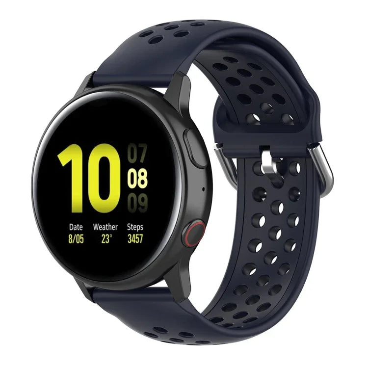 20mm クラスプ ソリッドカラー スポーツリストストラップウォッチバンド、Huawei Watch GT2 42MM用、Galaxy Watch Active2 / Active用