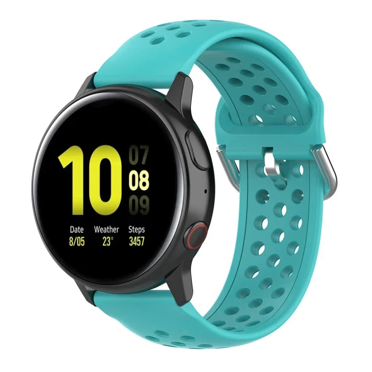 20mm クラスプ ソリッドカラー スポーツリストストラップウォッチバンド、Huawei Watch GT2 42MM用、Galaxy Watch Active2 / Active用