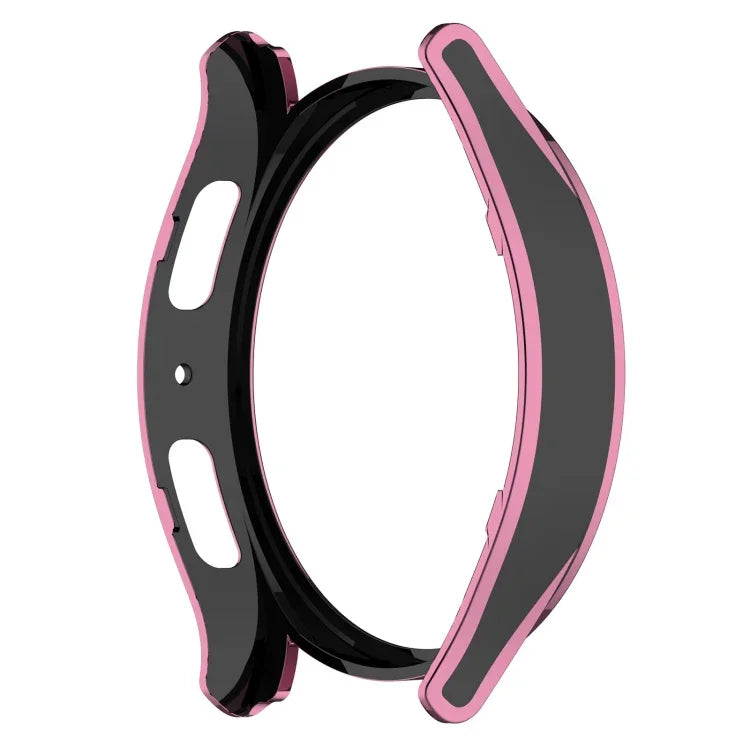 吊り下げ彫刻 ツートン保護ウォッチケース 強化ガラスフィルム付き、Samsung Galaxy Watch5 Pro 45mm用、Samsung Galaxy Watch5 40mm用、Samsung Galaxy Watch5 44mm用、Samsung Galaxy Watch4 40mm用、Samsung Galaxy Watch4 44mm用