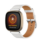 Universal Genuine Leather Watch Band, For Fitbit Versa 4 / Sense 2