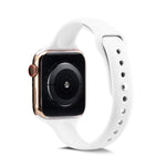Thin Silicone Replacement Wrist Strap Watchband, For Apple Watch 5/4 44mm & 3/2/1 42mm, For Apple Watch 5/4 40mm & 3/2/1 38mm