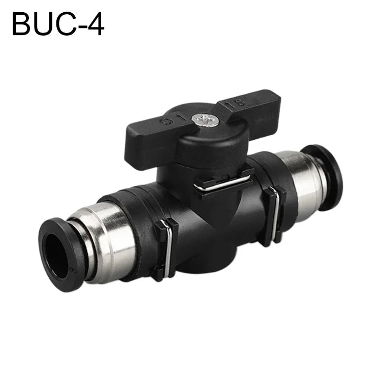 LAIZE 手動バルブ 空気圧クイックフィッティングコネクター, BUC-4, BUC-6, BUC-8, BUC-10, BUC-12, HVFF-4, HVFF-6, HVFF-8, HVFF-10, HVFF-12