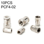 PCF6-02 LAIZE 2個入りメスネジ直線空気圧クイックフィッティングコネクター、PCF4-01 (10個), PCF4-02 (10個), PCF6-01 (10個), PCF6-02 (2個), PCF6-03 (2個), PCF6-04 (1個), PCF8-01 (2個), PCF8-02 (2個), PCF8-03 (1個), PCF8-04 (1個), PCF10-01 (1個)