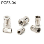 PCF6-02 LAIZE 2個入りメスネジ直線空気圧クイックフィッティングコネクター、PCF4-01 (10個), PCF4-02 (10個), PCF6-01 (10個), PCF6-02 (2個), PCF6-03 (2個), PCF6-04 (1個), PCF8-01 (2個), PCF8-02 (2個), PCF8-03 (1個), PCF8-04 (1個), PCF10-01 (1個)