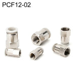 PCF6-02 LAIZE 2個入りメスネジ直線空気圧クイックフィッティングコネクター、PCF4-01 (10個), PCF4-02 (10個), PCF6-01 (10個), PCF6-02 (2個), PCF6-03 (2個), PCF6-04 (1個), PCF8-01 (2個), PCF8-02 (2個), PCF8-03 (1個), PCF8-04 (1個), PCF10-01 (1個)