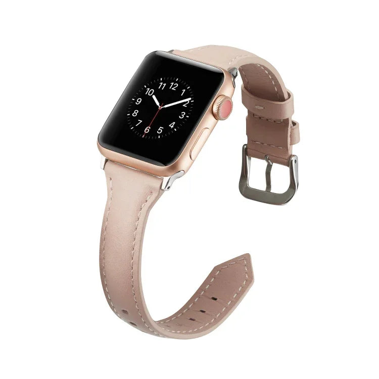 薄型レザー交換用リストストラップバンド、Apple Watch 5/4 44mm & 3/2/1 42mm用、Apple Watch 5/4 40mm & 3/2/1 38mm用