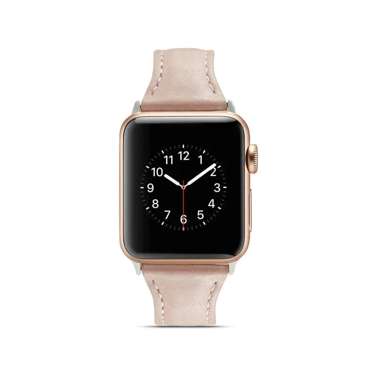 薄型レザー交換用リストストラップバンド、Apple Watch 5/4 44mm & 3/2/1 42mm用、Apple Watch 5/4 40mm & 3/2/1 38mm用