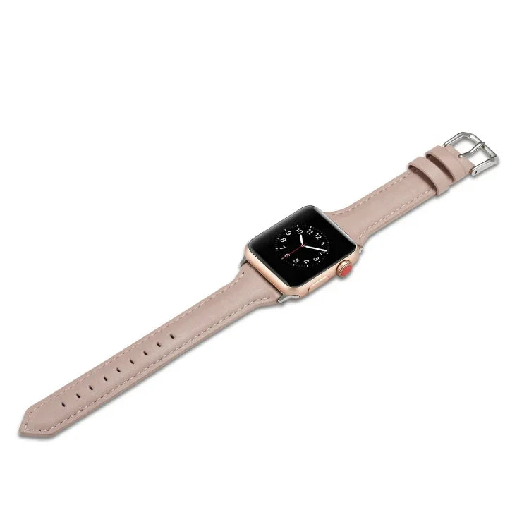 薄型レザー交換用リストストラップバンド、Apple Watch 5/4 44mm & 3/2/1 42mm用、Apple Watch 5/4 40mm & 3/2/1 38mm用