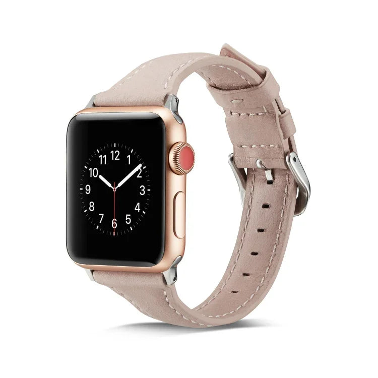 薄型レザー交換用リストストラップバンド、Apple Watch 5/4 44mm & 3/2/1 42mm用、Apple Watch 5/4 40mm & 3/2/1 38mm用
