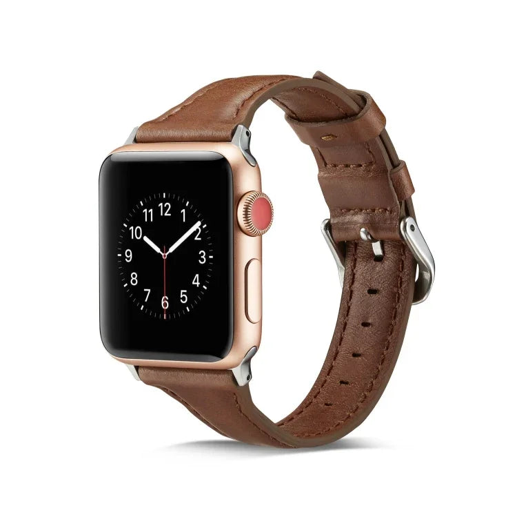 薄型レザー交換用リストストラップバンド、Apple Watch 5/4 44mm & 3/2/1 42mm用、Apple Watch 5/4 40mm & 3/2/1 38mm用