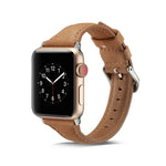 薄型レザー交換用リストストラップバンド、Apple Watch 5/4 44mm & 3/2/1 42mm用、Apple Watch 5/4 40mm & 3/2/1 38mm用